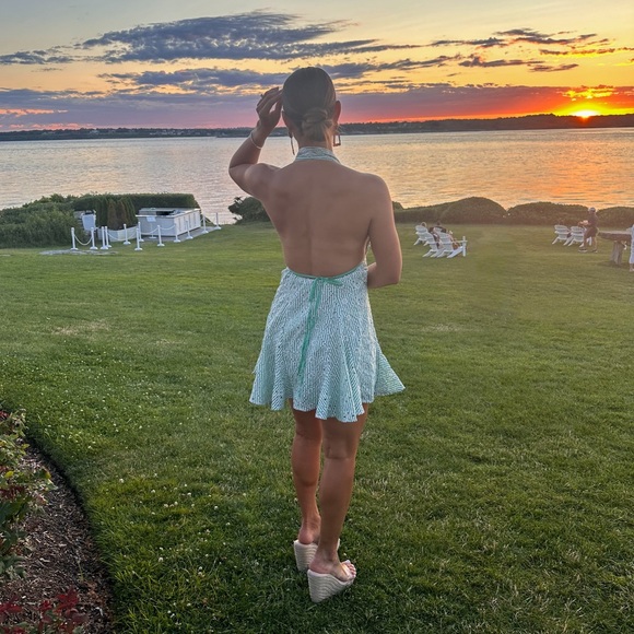 Georgia printed halter mini dress - Picture 3 of 3